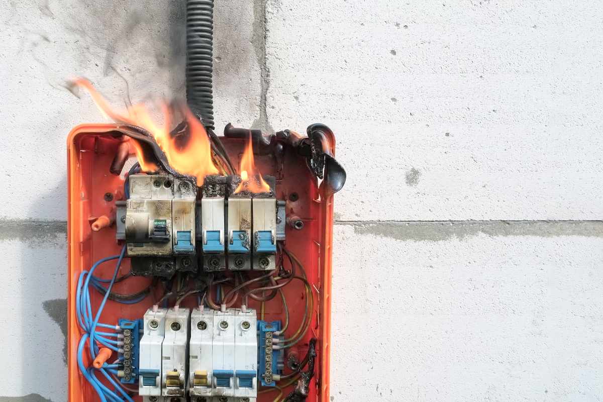 subida de tensión eléctrica