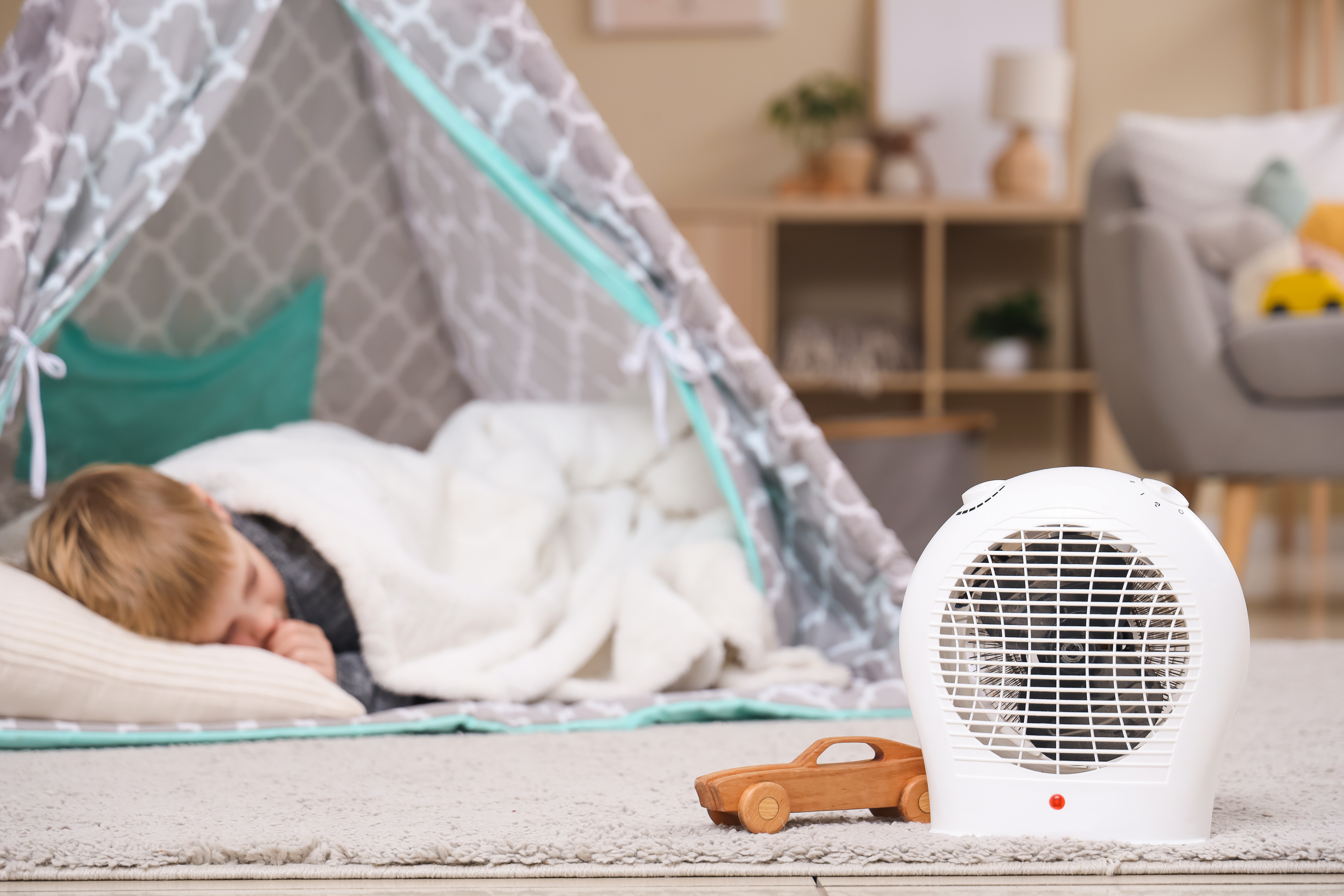 Un radiador portátil eficiente en habitaciones pequeñas