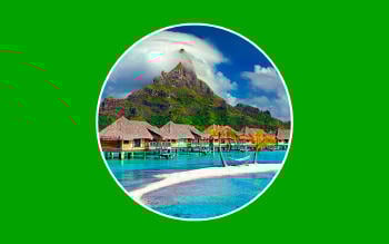 Paisaje de Bora Bora, ejemplo de turismo sostenible