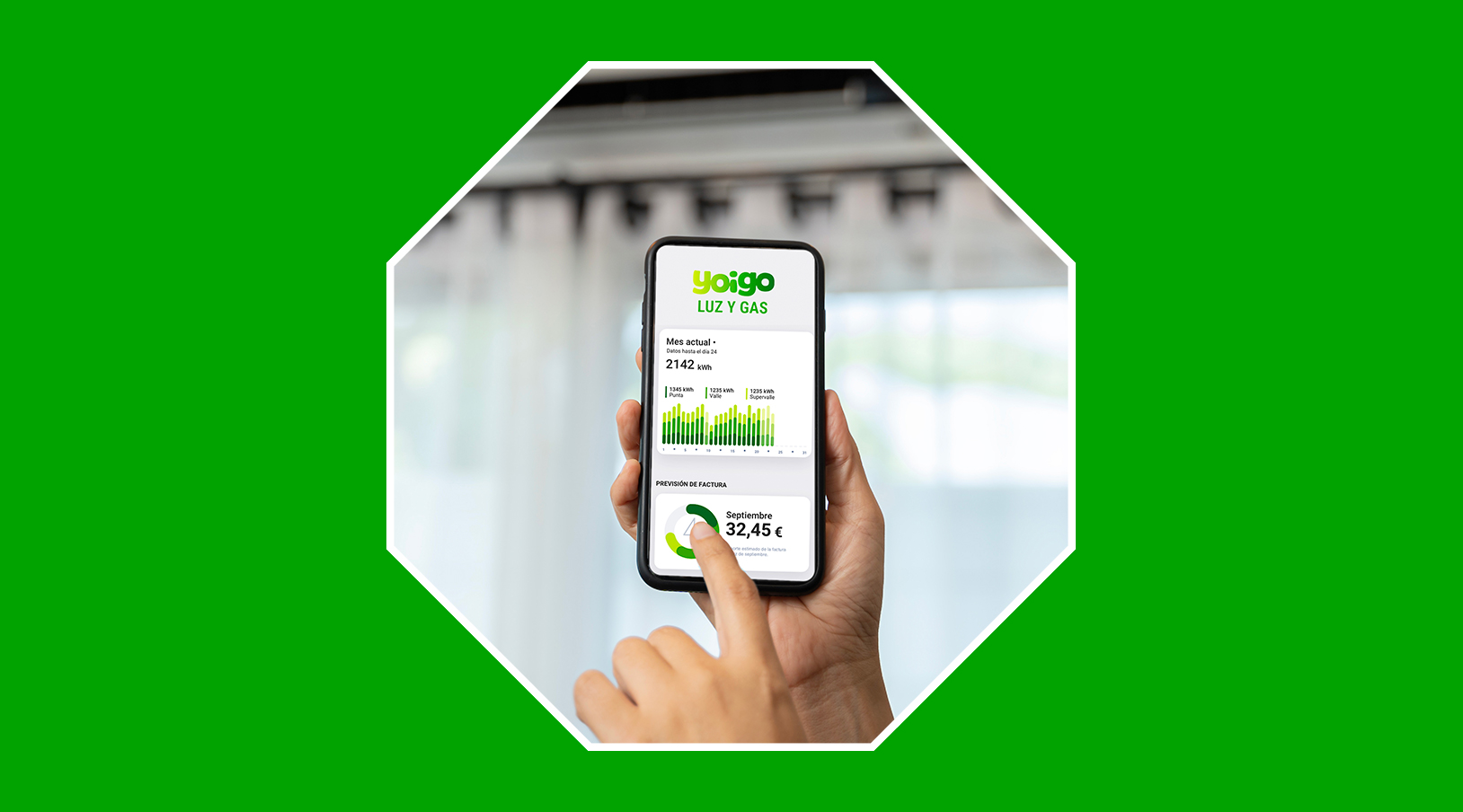 Ahorra y controla tu consumo con la App clientes de Yoigo LUZ Y GAS