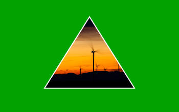 Molinos de viento, energía eólica y sostenibilidad.