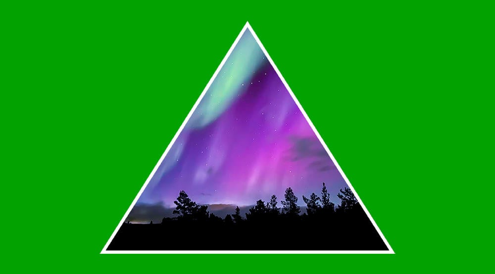 Auroras boreales en el cielo nocturno