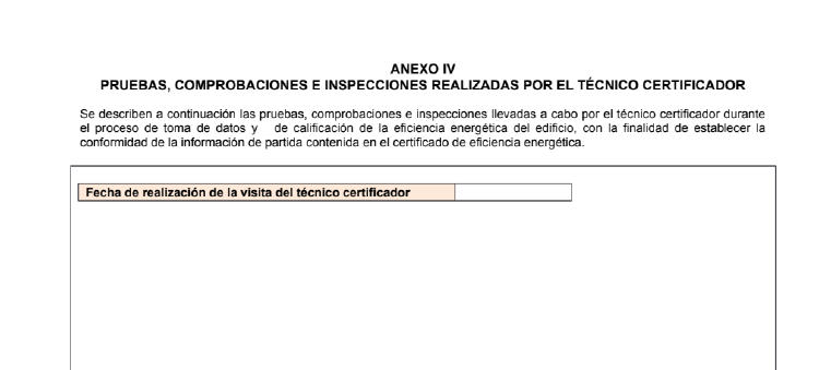 Anexo IV Firma técnico Certificado de Eficiencia Energética Anexo IV Firma técnico Certificado de Eficiencia Energética