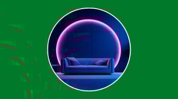 Representación de luz ultravioleta