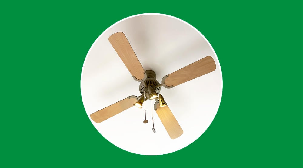 Ventilador de techo, consumo energético y eficiencia