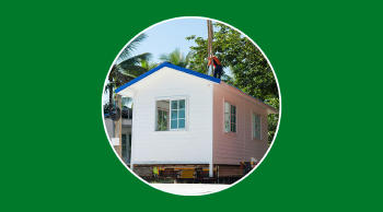 Casa prefabricada con instalación solar