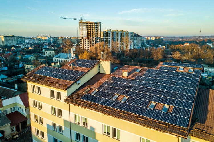 Placas solares edificio viviendas Placas solares edificio viviendas