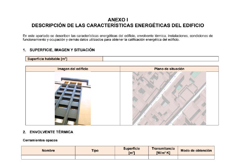 Anexo I Certificado energético Anexo I Certificado energético
