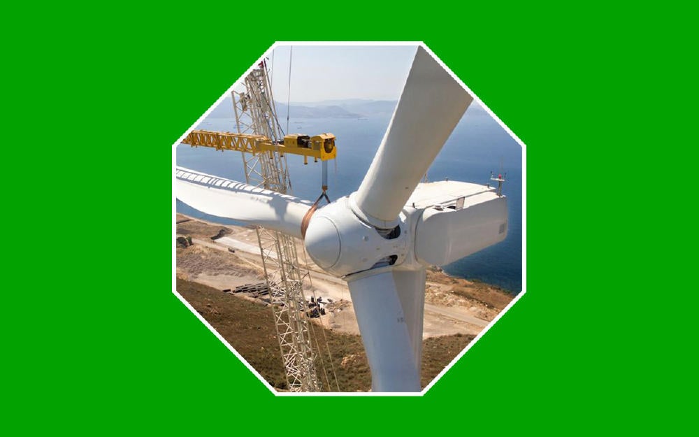 Palas aerogeneradoras, componentes de los molinos eólicos.