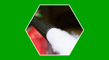 Extintor de CO2 para apagar incendios