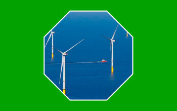 Parque eólico marino, generación de energía limpia.