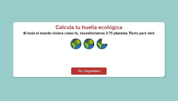 Calcular huella ecológica Calcular huella ecológica